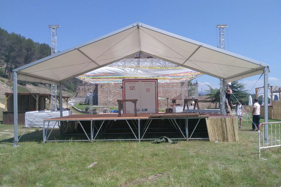 Alquiler de carpa pabellon blanca para eventos