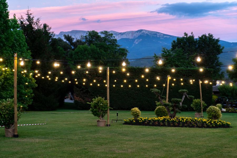Iluminación para eventos al aire libre
